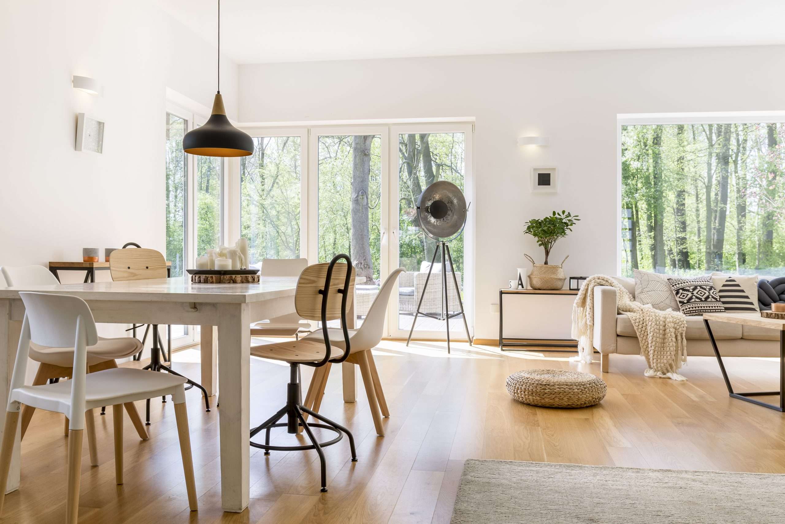 Dining space in lounge